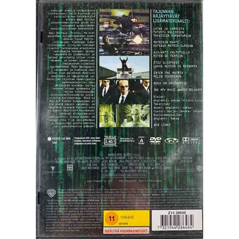 DVD - Elokuva 2003  Matrix Reloaded 2DVD Used DVD