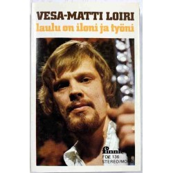 Loiri Vesa-Matti: Laulu on iloni ja työni  kansi VG+ levy EX kasetti