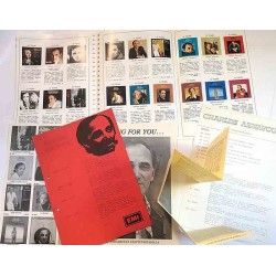 Charles Aznavour 1970’s  levy-yhtiö esitteitä Trycksaker