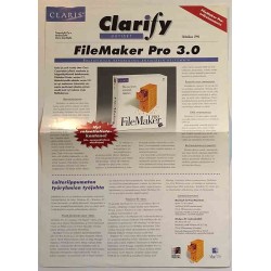 Clarify uutiset 1996 Helmikuu FileMaker Pro 3.0 esite Printed matter