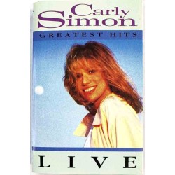 Simon Carly: Greatest hits live kansipaperi EX , musiikkikasetin kunto EX käytetty kasetti