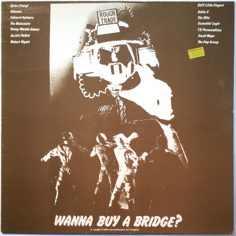 Stiff Little Fingers, Slits, Delta 5 ym.: Wanna Buy A Bridge?  kansi EX- levy EX Käytetty LP