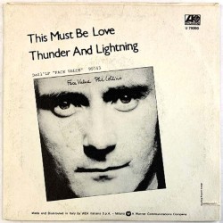 Collins Phil 1981 U 79260 This must be love / Thunder and lightning second hand single