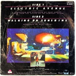 Grant Eddy: Electric avenue / Walking on sunshine  kansi VG- levy EX- käytetty vinyylisingle PS