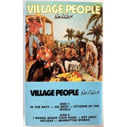 Village People: Go West kansipaperi EX- , musiikkikasetin kunto EX Kasetti