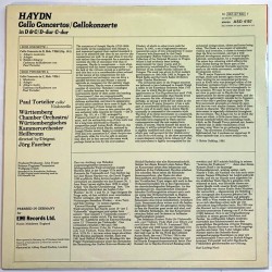 Haydn - Paul Tortelier 1982 1C 067-07 594 T Cello Concertos Used LP