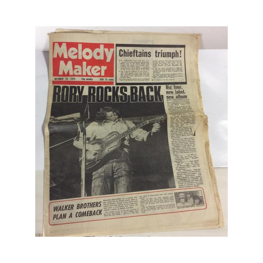 Melody Maker 1975 Levykauppa Kane