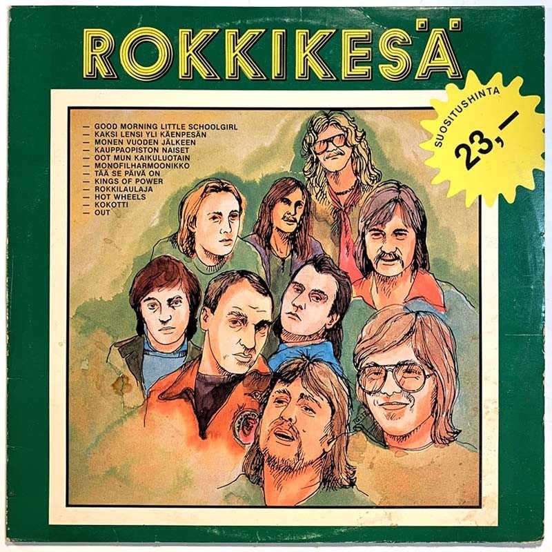 Royals, Hurriganes, Muska, Freeman ym.: Rokkikesä  kansi VG levy EX Käytetty LP