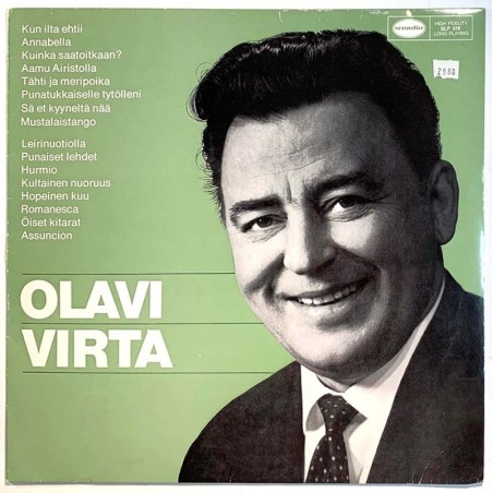 Virta Olavi: Olavi Virta -67  kansi VG levy EX- Käytetty LP