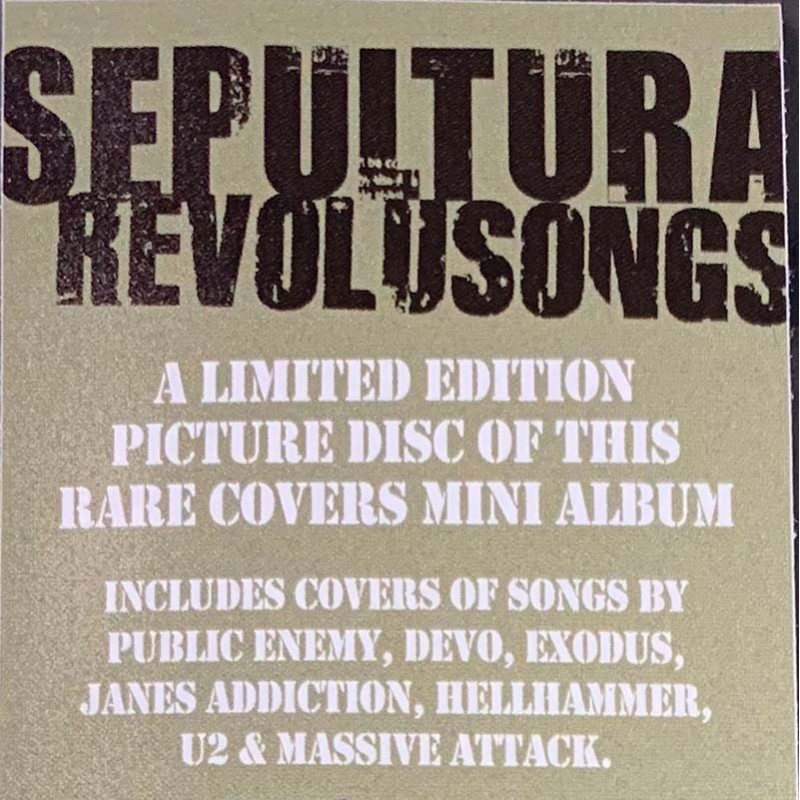 Sepultura : Revolusongs mini-LP kuvalevy - LP