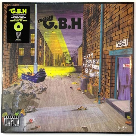 Charged G.B.H. 1982 BMGCAT656LP City baby attacked by rats, green vinyl LP
