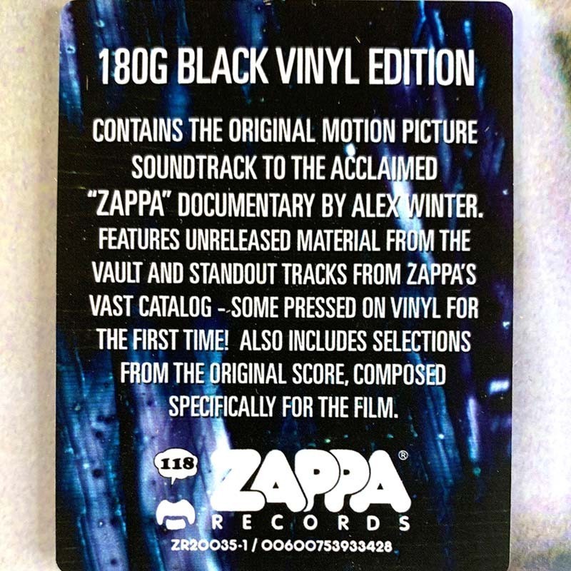 Zappa original soundtrack : Zappa 5LP - LP