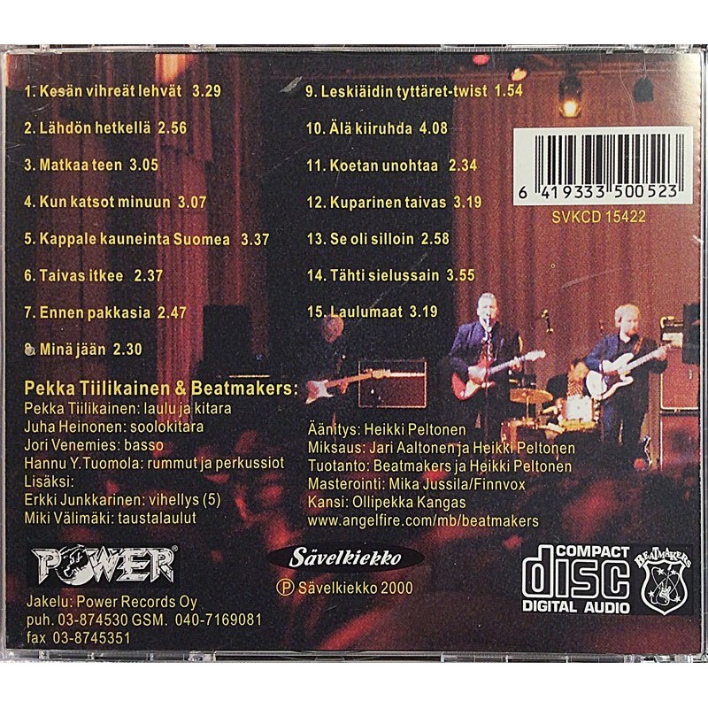 Pekka Tiilikainen & Beatmakers 2000 SVKCD 15422 Kuparinen taivas CD Begagnat