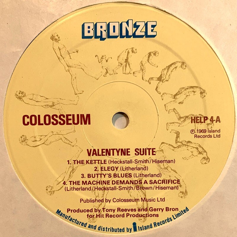 Colosseum 1969 HELP-4 Valentyne Suite Begagnat LP