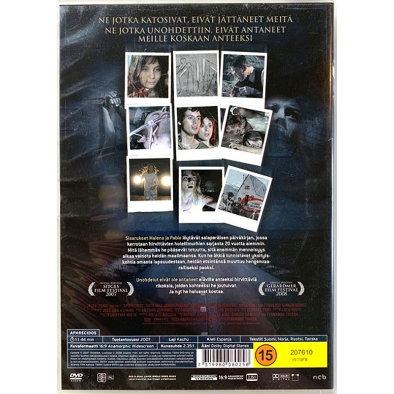 DVD - Elokuva: Aparecidos - Unohdetut  kansi EX levy EX Käytetty DVD