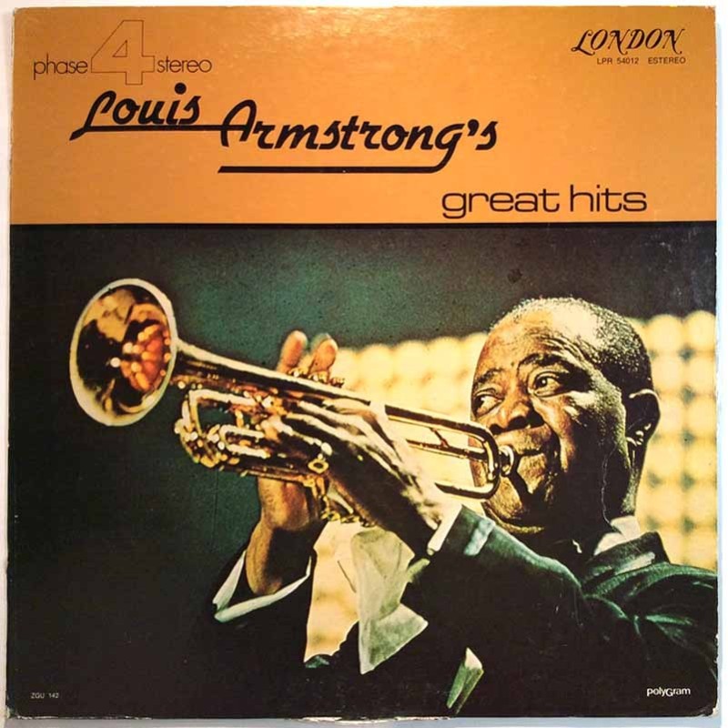 Armstrong Louis: Great Hits, phase 4 stereo  kansi VG levy VG Käytetty LP