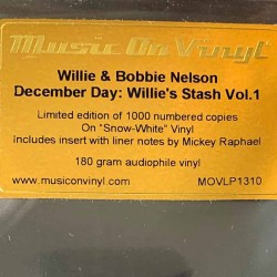 Nelson Willie and Bobbie Nelson: Willie’s Stash, Vol. 1: December Day 2LP  kansi  levy  LP