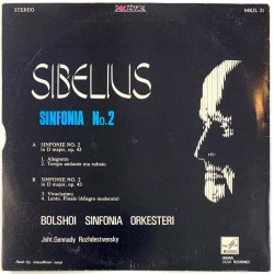 Sibelius - Bolshoi Sinfonia Orkesteri 1977 MKJL 21 Sinfonia No.2 LP