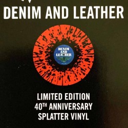 Saxon 1981 BMGCAT161CLP Denim and Leather - limited splatter vinyl LP