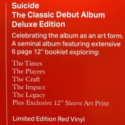 Suicide : Suicide - red vinyl - LP
