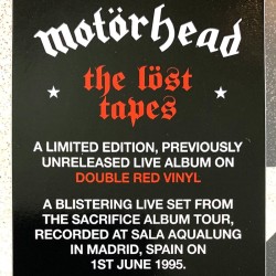 Motörhead : Löst tapes vol.1 Live in Madrid june 1995 2LP - LP
