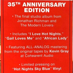 Richman Jonathan & thr Modern Lovers : Modern Lovers 88 - blue vinyl - LP