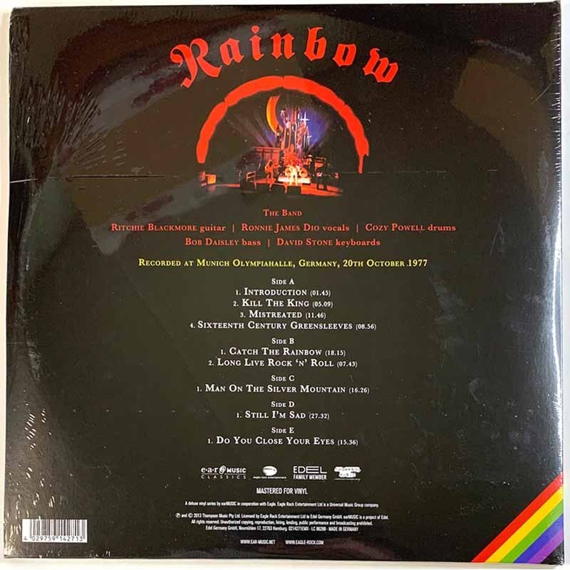 Rainbow : Live In Munich 1977 3LP 5-puolta - LP