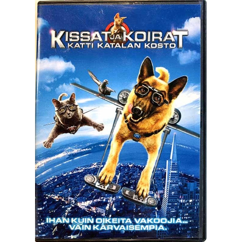 DVD - Elokuva: Kissat ja Koirat katti katalan kosto  kansi EX levy EX DVD