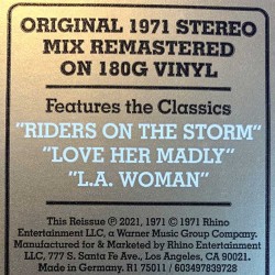 Doors : L.A.Woman, original 1971 stereo mix - LP