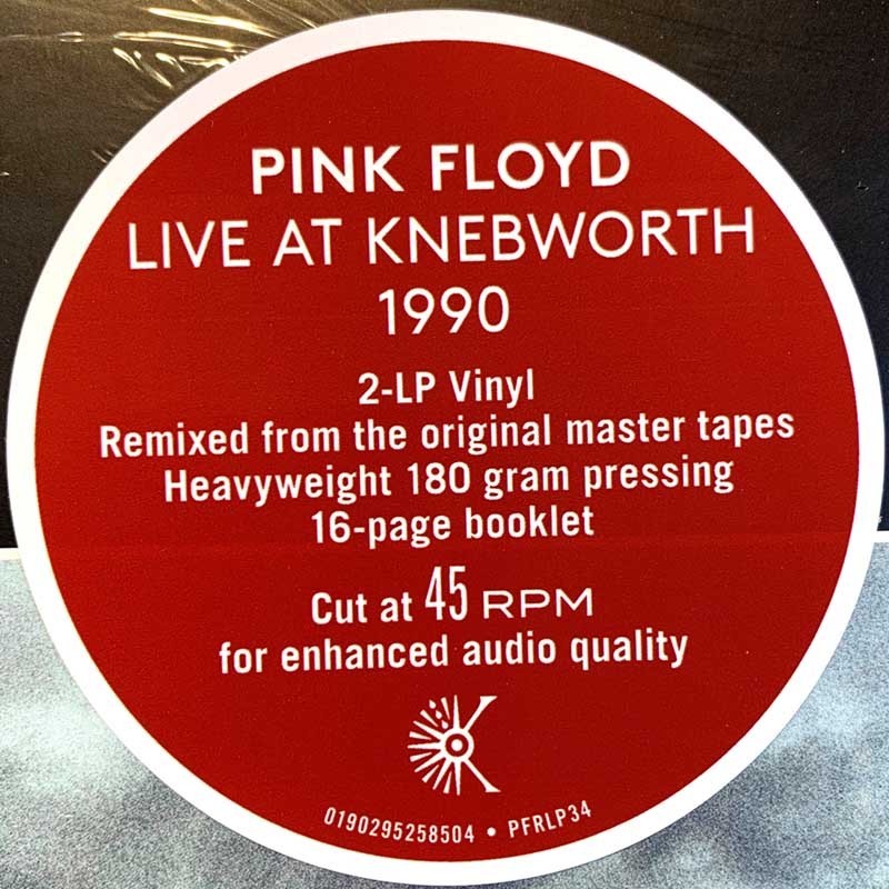 Pink Floyd : Live at Knebworth 1990 2LP - LP