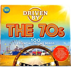 Lynyrd, 10CC, Kiss, Motörhead ym. : Driven by 70s - 100 essential driving songs 5CD - CD