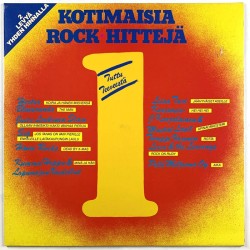 Hanoi Rocks, Bluesounds, Leevi, Juice ym.: Kotimaisia rock hittejä 1  kansi EX- levy EX Käytetty LP
