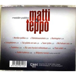 Matti & Teppo: Meidän paikka  kansi EX levy EX Käytetty CD