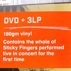 Rolling Stones LP Sticky Fingers live 2015 3LP + DVD - LP