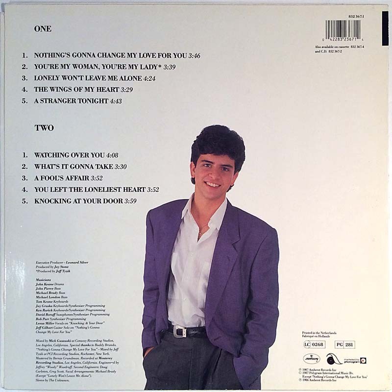 Medeiros Glenn: Glenn Medeiros -87  kansi VG+ levy EX- Käytetty LP