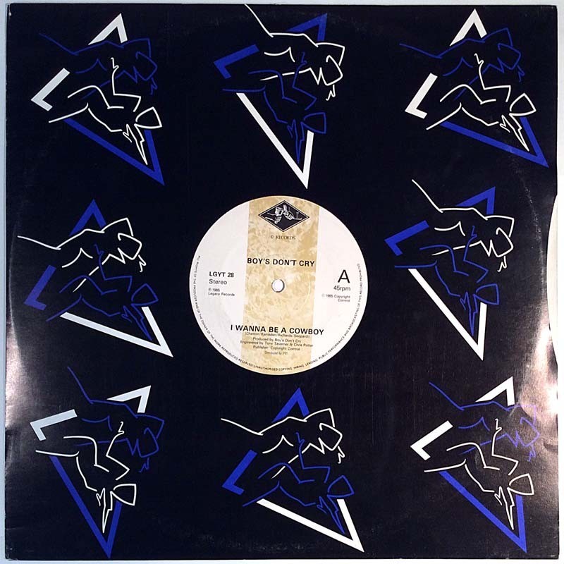 Boy's Don't Cry: I Wanna Be A Cowboy 12-inch maxisingle  kansi EX levy EX Käytetty LP