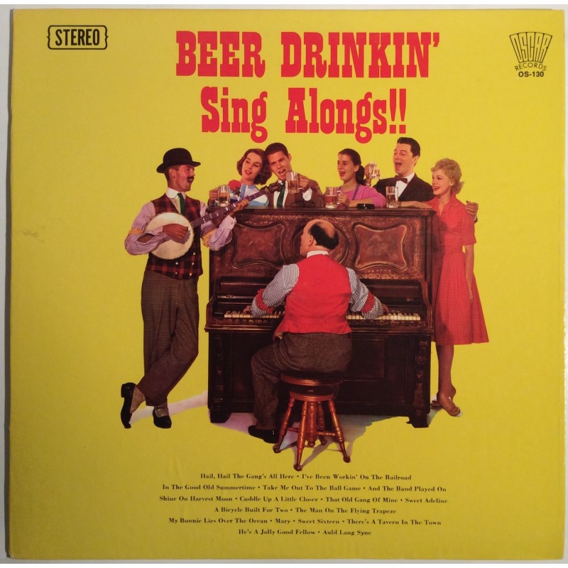 Beer Drinkin’ Sing Alongs!!: Beer Drinkin’ Sing Alongs!!  kansi EX levy EX Käytetty LP