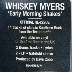 Whiskey Myers 2020 SNAKE858274 Early Morning Shakes LP