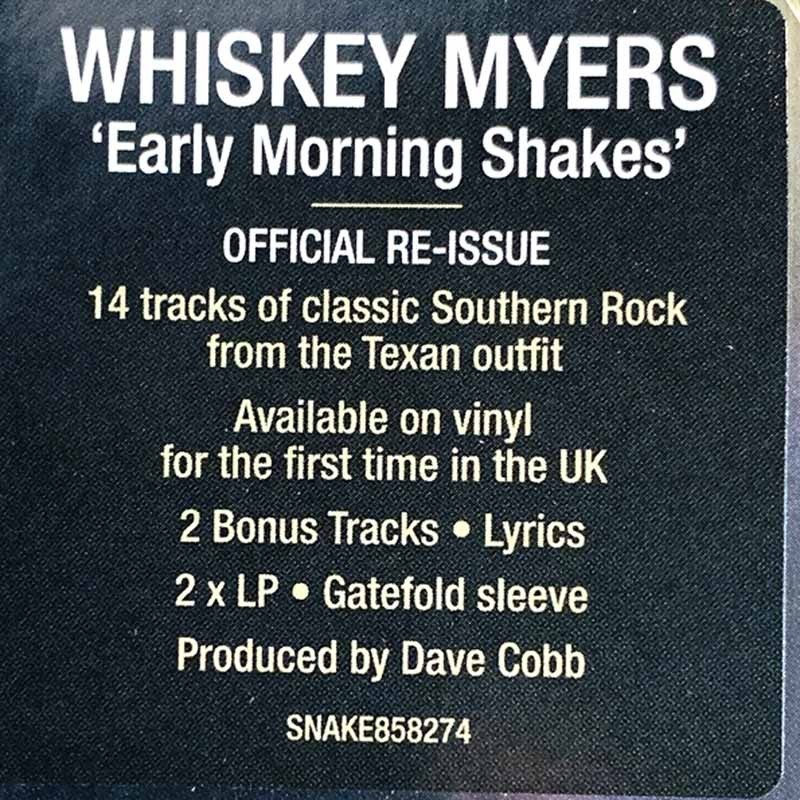 Whiskey Myers LP Early Morning Shakes - LP