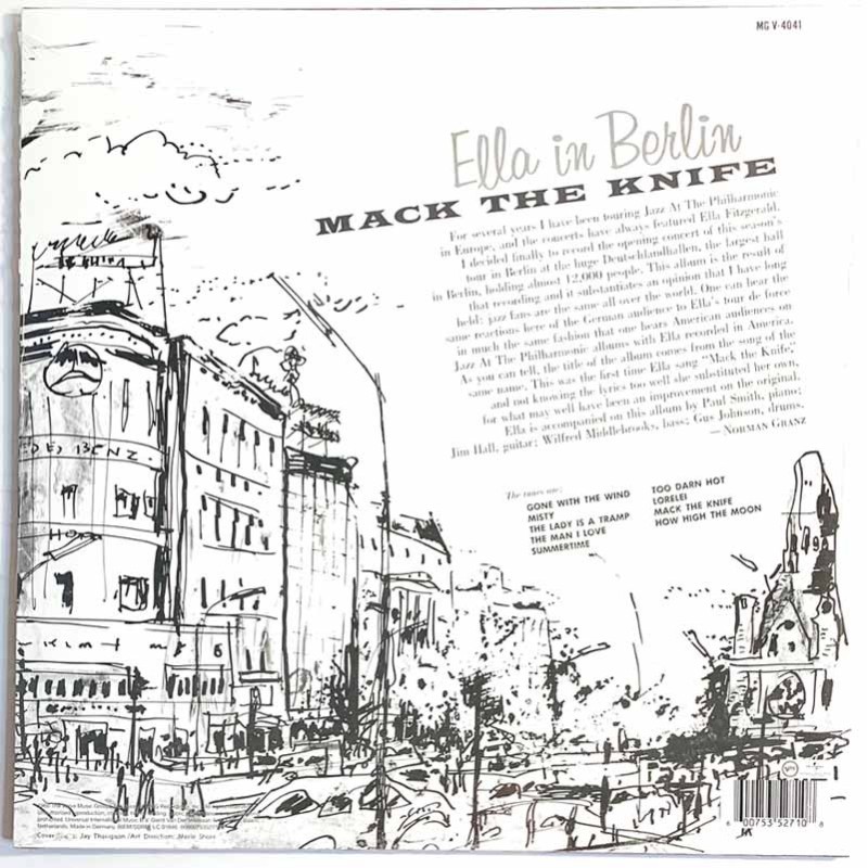 Fitzgerald Ella LP Mack The Knife: Ella In Berlin - LP