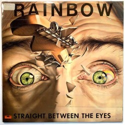 Rainbow LP Straight between the eyes  kansi VG levy VG Käytetty LP