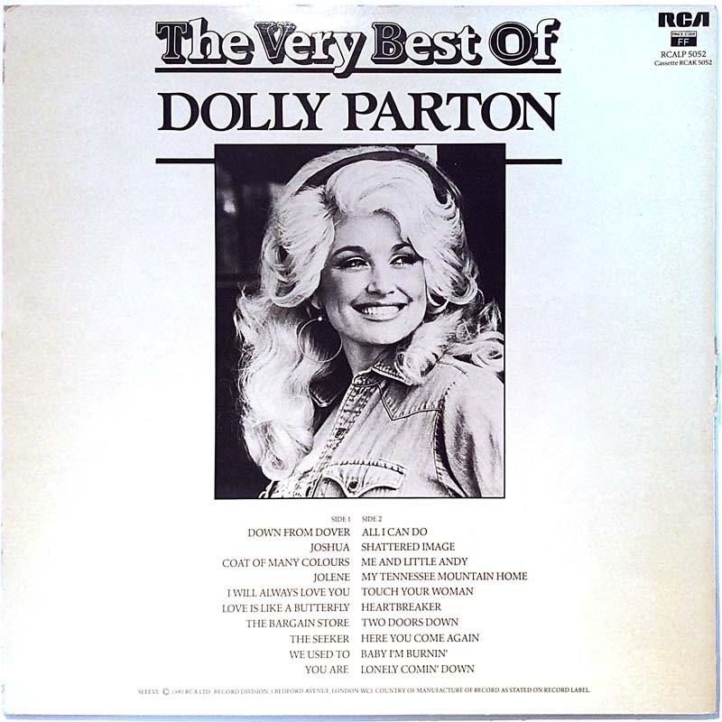 Parton Dolly Käytetty LP-Levy The Very Best Of  kansi VG- levy EX- Käytetty LP