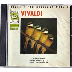 Vivaldi CD-levy The Four Seasons violin concertto  kansi EX- levy VG Käytetty CD
