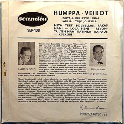 Humppa-Veikot: Katinka, kaipaus, kulkuri ym. EP  kansi VG levy VG+ käytetty vinyylisingle