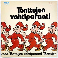 Esko Linnavallin orkesteri, Mats Olsson ym. LP Tonttujen vahtoparaati  kansi VG+ levy EX Käytetty LP