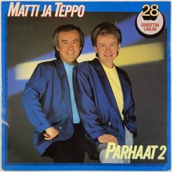 Matti ja Teppo LP Parhaat 2, mukana levy 1 side A ja side B  kansi VG+ levy EX Käytetty LP