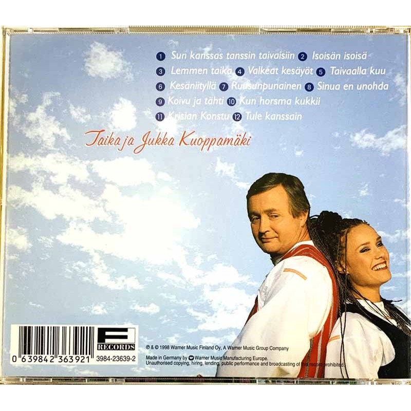 Kuoppamäki Jukka ja Taika CD Lemmen Taika  kansi EX levy EX CD