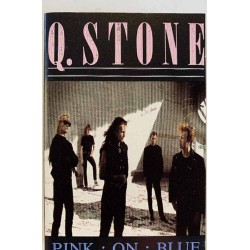 Q.Stone: Pink on blue kansipaperi EX , musiikkikasetin kunto EX käytetty kasetti