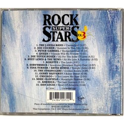 Queen, Joe Cocker, Peter Gabriel ym. CD Rock super stars 3  kansi EX levy EX Käytetty CD