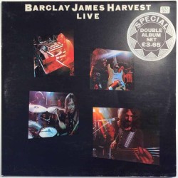 Barclay James Harvest LP Live 2LP  kansi EX- levy EX LP